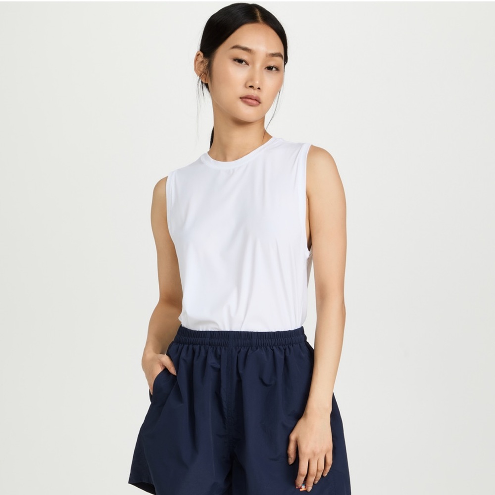 All Access White Performance Tank Top
